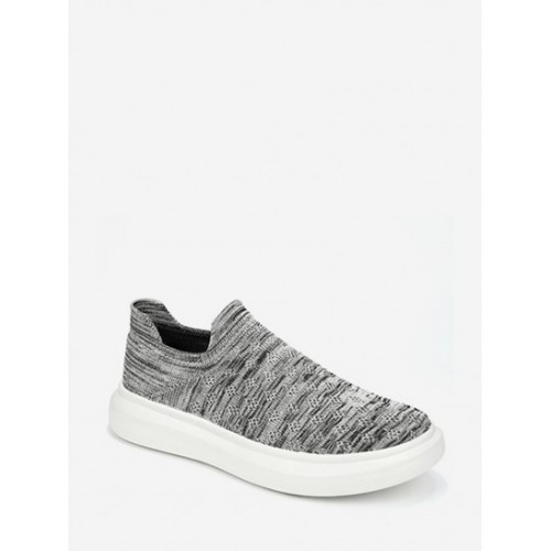 Solid Color Casual Breathable Slip-on Sneakers