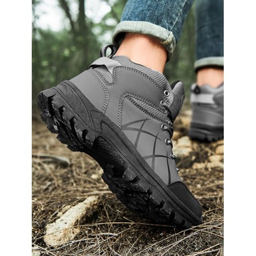 Lace-up Front Outdoor High-top Climbing Shoes