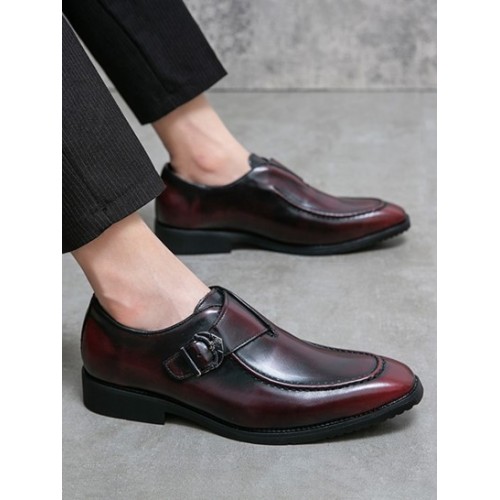 Buckle Detail Low Top Loafers Shoes