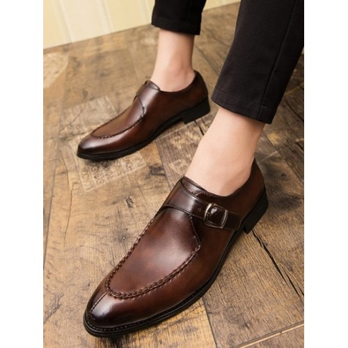 Slip On Embossed Faux Leather Shoes