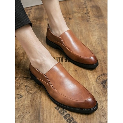 Slip On Business Faux Leather Shoes