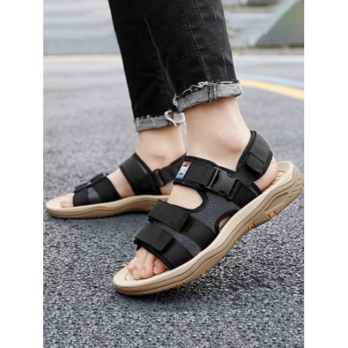 Letter Patched Design Sports Sandals