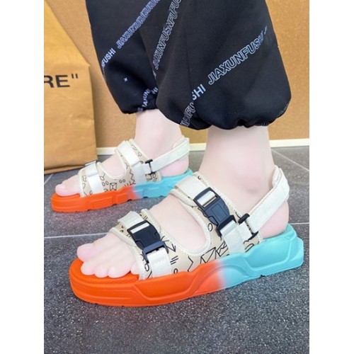 Ombre Design Two Straps Sandals