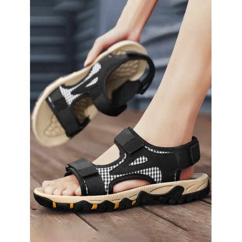 Antislip Gingham Sports Sandals