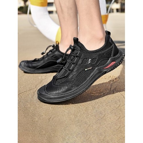 Lace Up Breathable Mesh Casual Shoes