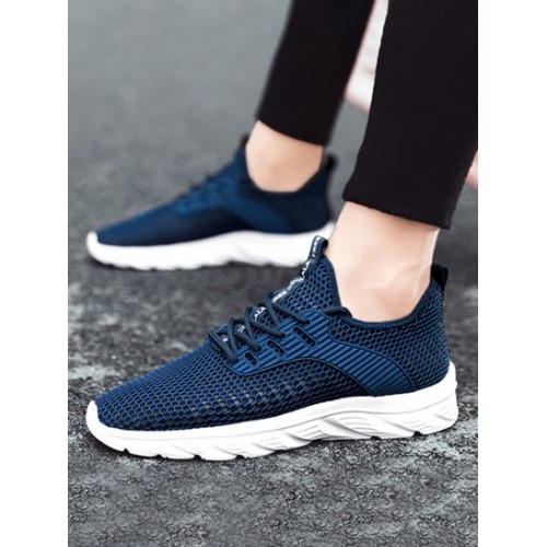 Solid Color Breathable Casual Mesh Cloth Shoes