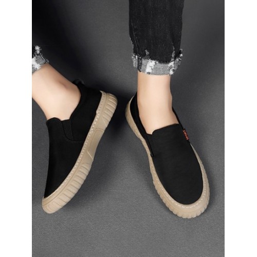 Slip On Solid Color Sneakers