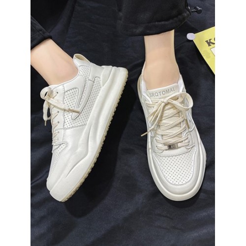 Colorblock Breathable Casual Chunky Shoes