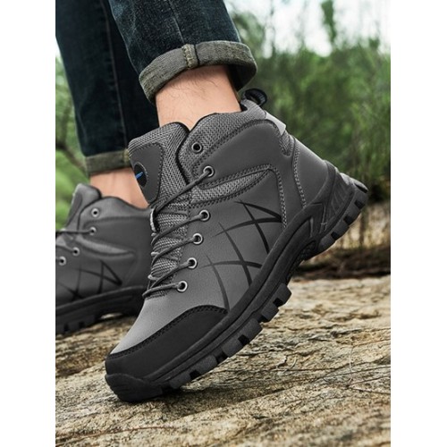 Lace-up Front Outdoor High-top Climbing Shoes