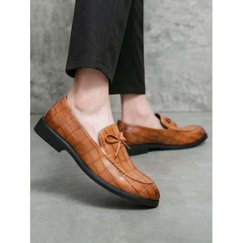 Bowknot Solid Color Slip-On Shoes