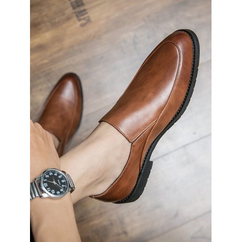 Slip On Business Faux Leather Shoes