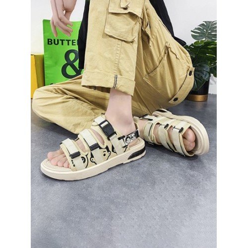 Cartoon Characters Pattern Multi Strap Sandals