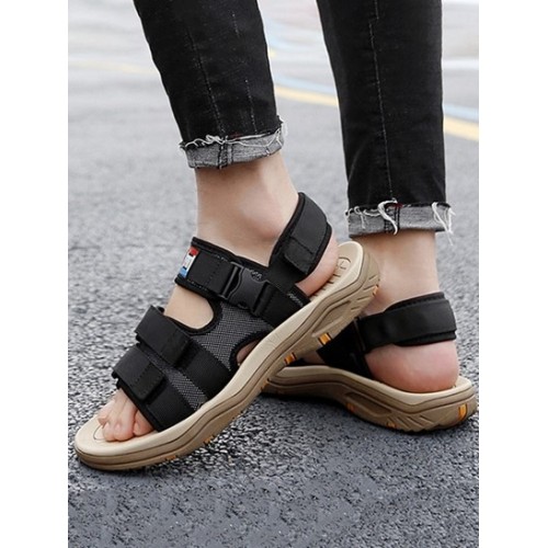 Letter Patched Design Sports Sandals