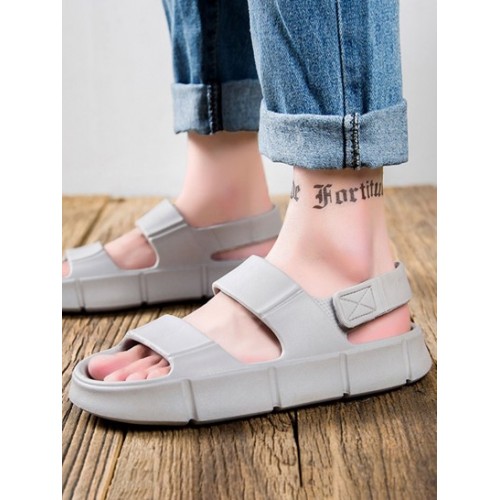 Dual Strap Thick Bottom Sports Sandals