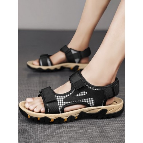 Antislip Gingham Sports Sandals