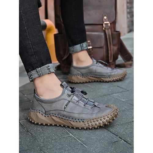 Men Breathable Mesh Insert Slip On Casual Shoes