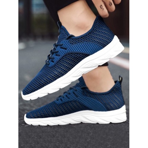 Solid Color Breathable Casual Mesh Cloth Shoes