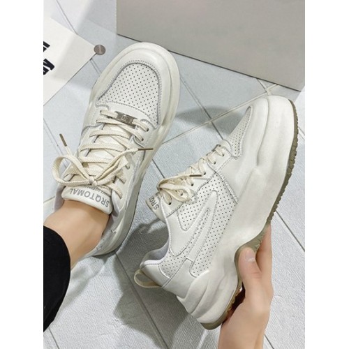 Colorblock Breathable Casual Chunky Shoes