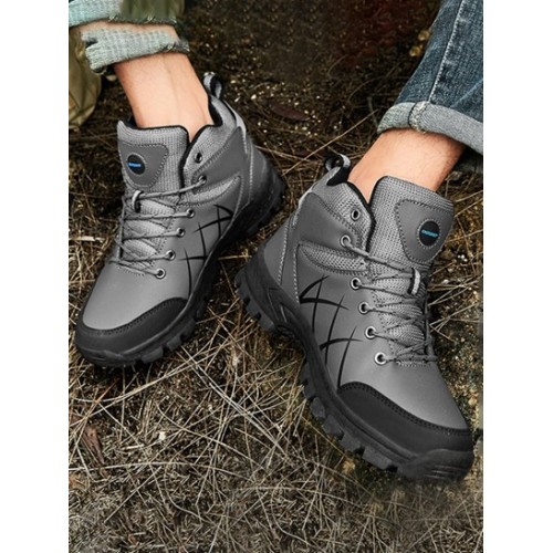 Lace-up Front Outdoor High-top Climbing Shoes