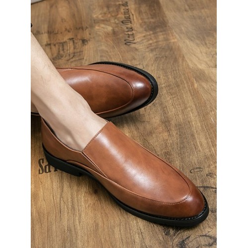 Slip On Business Faux Leather Shoes