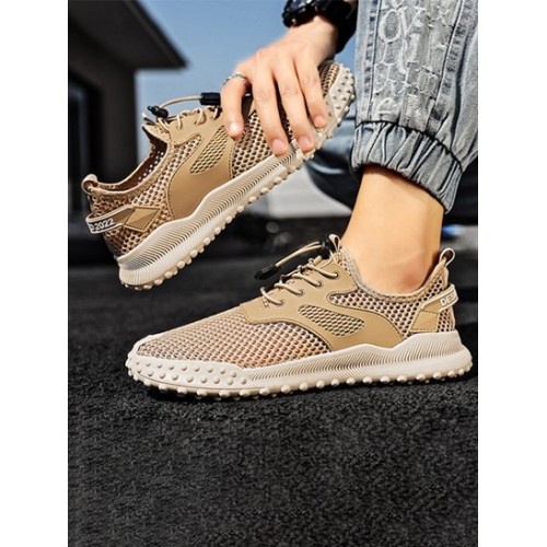 Summer Mesh Drawstring Breathable Shoes