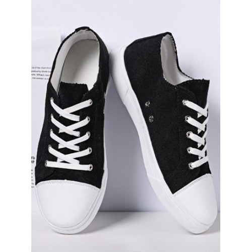 Lace Up Canvas Shoes